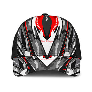 Racing Edition Design Red & Grey Army Vibe Mesh Back Cap