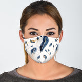 Feather Art Design Protection Face Mask