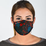 Dark Mode Flowers Special Design. Protection Face Mask