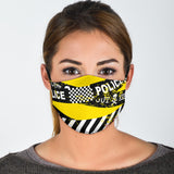 Yellow With Danger Zone Stripes Protection Face Mask