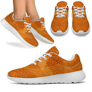 Orange Stars Sport Sneakers