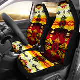 Red Fire Car Seat Cover