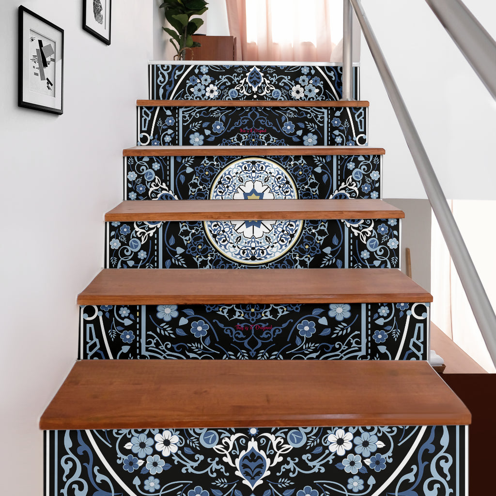 Luxury Persian Ornamental Design One Stair Stickers (Set of 6) – This ...