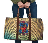 Luxury Metallic Snake Skin Design & My Pet Can Eat Your Pet Tattoo Style Travel Bag