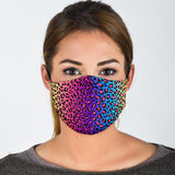 Colorful Leopard Skin Design Protection Face Mask