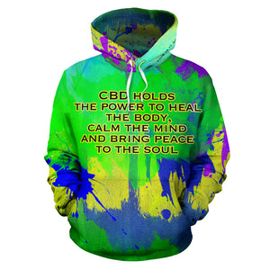 CBD holds the power to heal. Street Wear art Design Hoodie