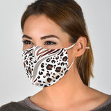 Classic Leopard Art  White Style Protection Face Mask