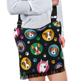 Cute Dogs Club Crossbody Boho Handbag