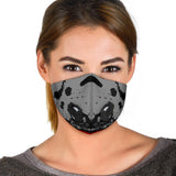 Racing Style Grey & Red Design One Premium Protection Face Mask