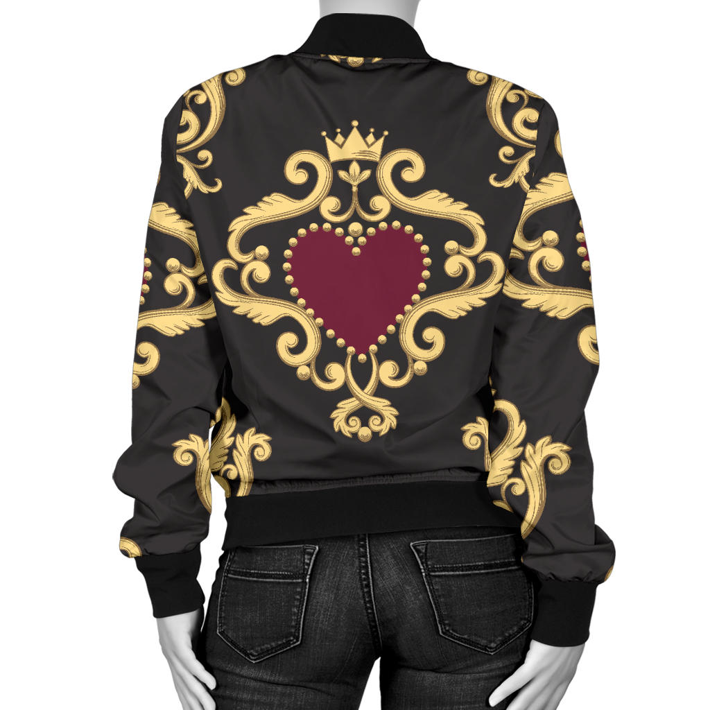 Luxury Royal Hearts Women's Bomber Jacket – This is iT Original