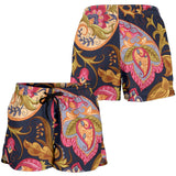 Royal Blue Paisley Women's Shorts