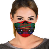 Classic Green & Red Tartan Design Premium Protection Face Mask