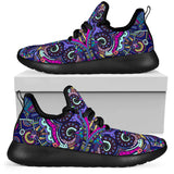 Amazing Purple Night Sky Mesh Knit Sneakers