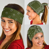 Perfect Army Green Bandana Style Bandana 3-Pack