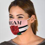 Pink Dream With Rose Protection Face Mask