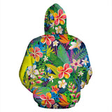 Colorful Tropical Flowers Street Art Design Hoodie