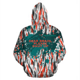 Dear brain please shut up. Luxury Abstract Camouflage Art All Over Hoodie