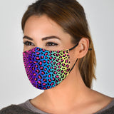 Colorful Leopard Skin Design Protection Face Mask