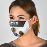 Poker Lover & Heart Card Design Protection Face Mask