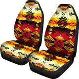 Red Fire Car Seat Cover