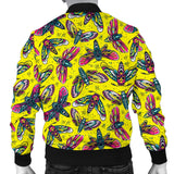 Lovely Yellow With HawkMoth Style Men's Bomber Jacket