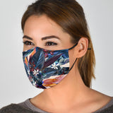 Colorful Flowers Art One Protection Face Mask