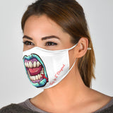 Crazy Pop Art Open Mouth Protection Face Mask