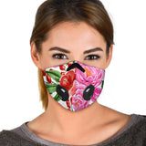 Colorful Wild Flowers Design Premium Protection Face Mask