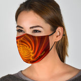 Abstract Colorful Spiral 2 Vibe Protection Face Mask