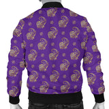 Lucky Purple Elephant Men's Bomber Jacket