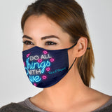 Do All Things With Love Neon Design Protection Face Mask