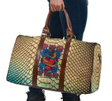 Luxury Metallic Snake Skin Design & My Pet Can Eat Your Pet Tattoo Style Travel Bag