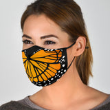 Cute Orange Butterfly Protection Face Mask