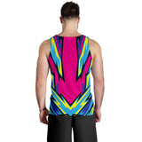 Racing Blue & Pink Men's Tank Top