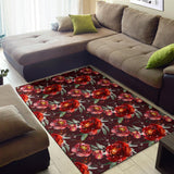 Royal Rose Red Garden Area Rug