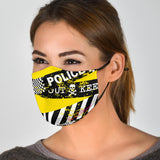 Yellow With Danger Zone Stripes Protection Face Mask