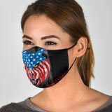 USA Patriot Angry Cat Protection Face Mask