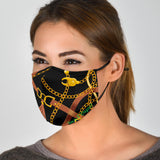 Design Gold Chains & Strap Protection Face Mask