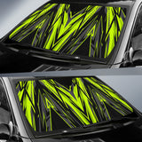 Racing Style Neon Green & Black Vibes Auto Sun Shades