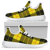 Yellow Tartan Passion Mesh Knit Sneakers