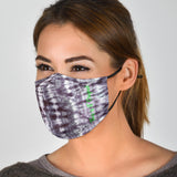 Black & White Tie Dye Design Protection Face Mask