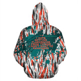 Flashbacks. Luxury Abstract Camouflage Art All Over Hoodie