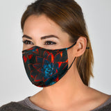 Dark Mode Flowers Special Design. Protection Face Mask