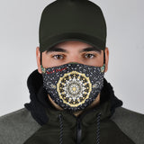 Exclusive Ornamental Mandala Design Two Protection Face Mask