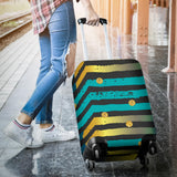 Luxury Neon Strips Luggage Cover