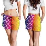 Rainbow Fish Scale Women's Shorts