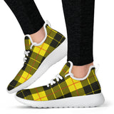 Yellow Tartan Passion Mesh Knit Sneakers