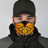 Cute Orange Butterfly Protection Face Mask