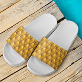 Exclusive Golden Pattern Slide Sandals