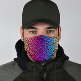 Colorful Leopard Skin Design Protection Face Mask